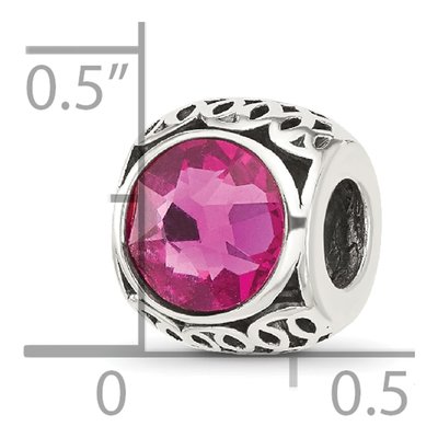 Sterling Silver Crystal Bead – view 2