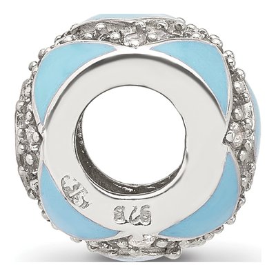 Sterling Silver CZ Bead – view 4