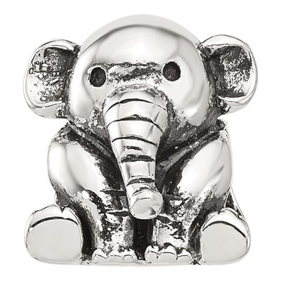 Sterling Silver Elephant Bead – view 5