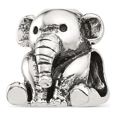 Sterling Silver Elephant Bead