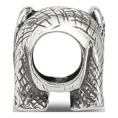 Sterling Silver Antiqued Elephant Bead – view 4