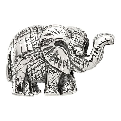 Sterling Silver Antiqued Elephant Bead – view 5