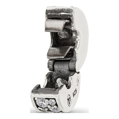 Sterling Silver CZ Cluster Clip Bead – view 5