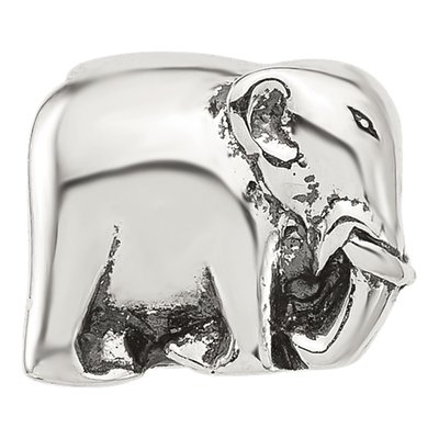 Sterling Silver Elephant Clip Bead – view 4
