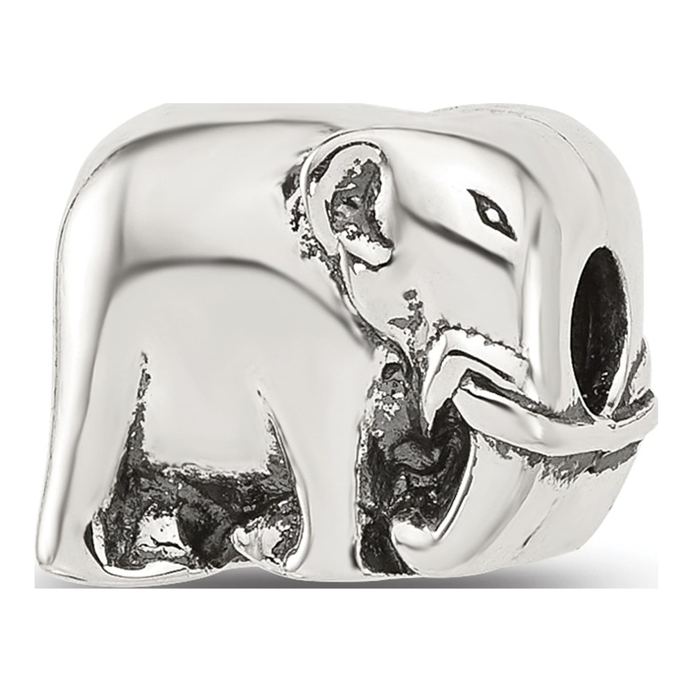 Sterling Silver Elephant Clip Bead