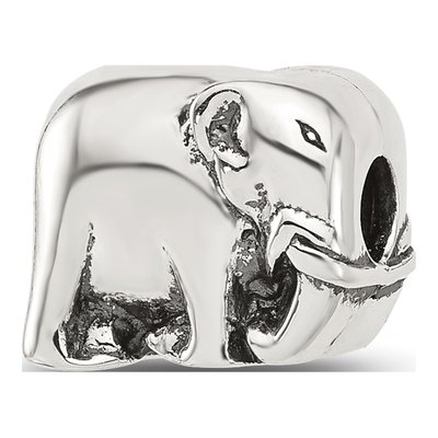 Sterling Silver Elephant Clip Bead