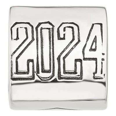 Sterling Silver Grad Cap Bead – view 4