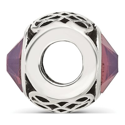 Sterling Silver Crystal Bead – view 3