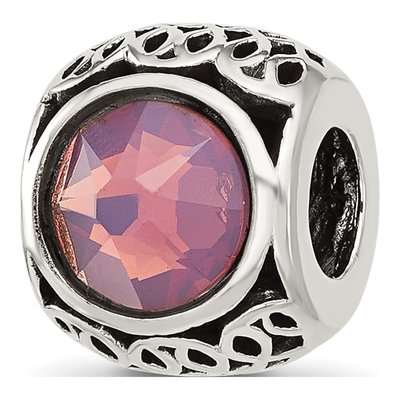 Sterling Silver Crystal Bead