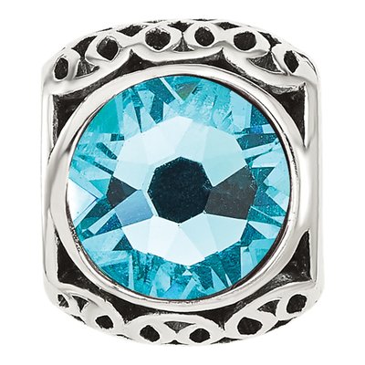 Sterling Silver Crystal Bead – view 4