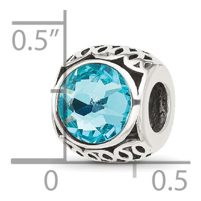 Sterling Silver Crystal Bead – view 5