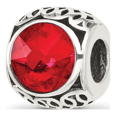 Sterling Silver Crystal Bead