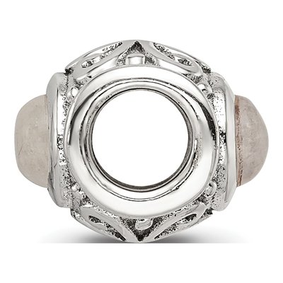 Sterling Silver Moonstone Bead – view 4