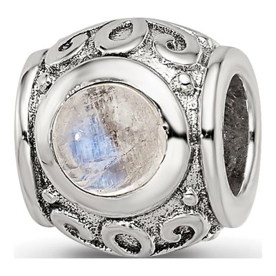 Sterling Silver Moonstone Bead