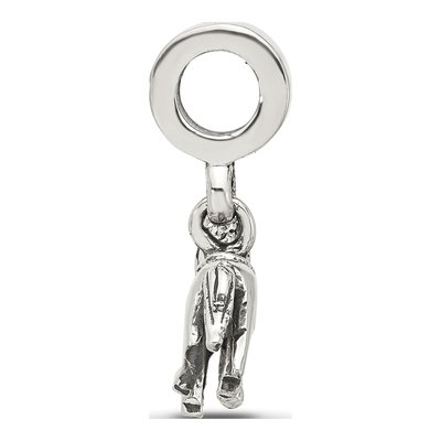 Sterling Silver Horse Dangle Bead – view 3