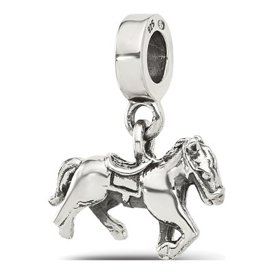 Sterling Silver Horse Dangle Bead