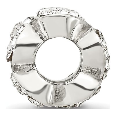 Sterling Silver Crystal Hearts Bead – view 3