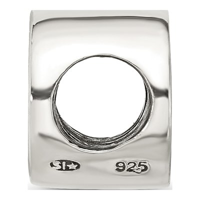 Sterling Silver Love You Circle Bead – view 3