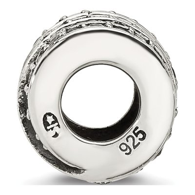 Sterling Silver CZ Wrap Bead – view 3