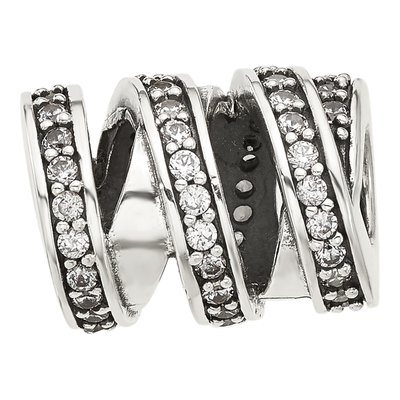Sterling Silver CZ Wrap Bead – view 4