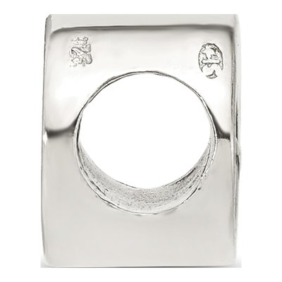 Sterling Silver Yin Yang Enamel Bead – view 3