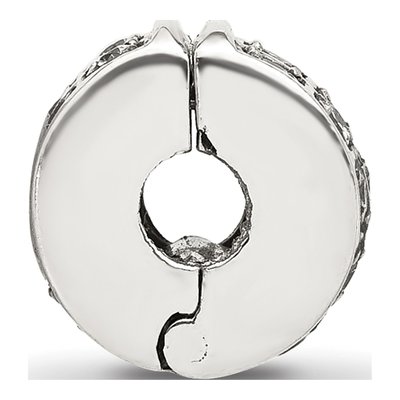 Sterling Silver CZ Clip Bead – view 3
