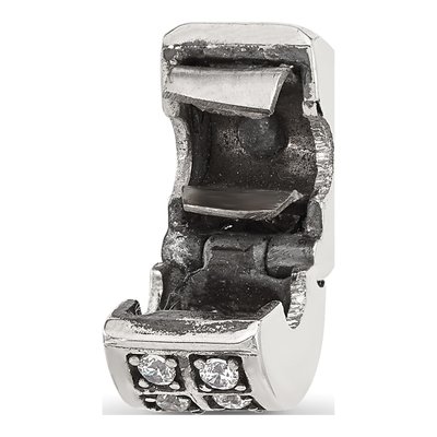 Sterling Silver CZ Clip Bead – view 5