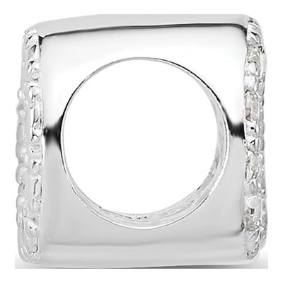 Sterling Silver CZ Infinity Bead – view 3