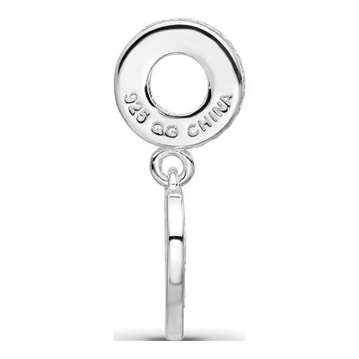 Sterling Silver CZ Enameled Dangle Bead – view 3