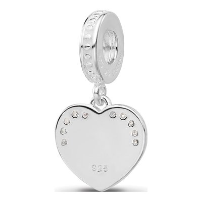Sterling Silver CZ Enameled Dangle Bead – view 5