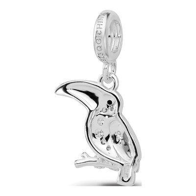 Sterling Silver CZ Toucan Dangle Bead – view 5