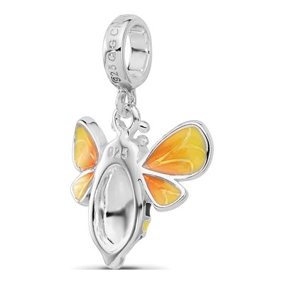 Sterling Silver Bumblebee Dangle Bead – view 5