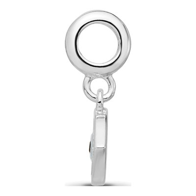 Sterling Silver CZ Eye Dangle Bead – view 3