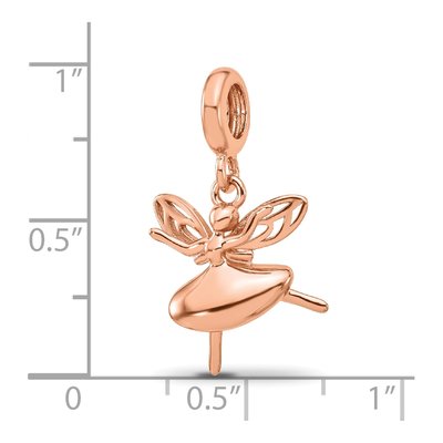 Rose Gold-Plated Sterling Silver Fairy Dangle Bead – view 7