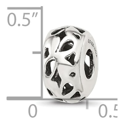 Sterling Silver Design Spacer Bead – view 5