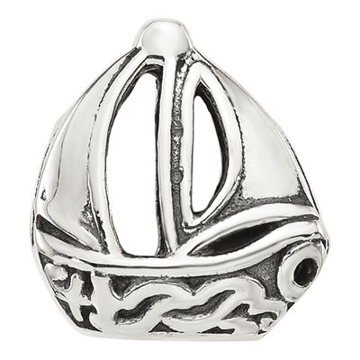 Sterling Silver Sailboat Bead – view 4