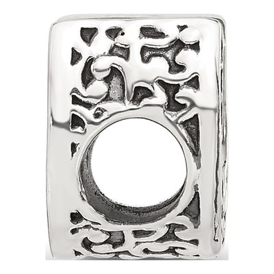 Sterling Silver Horseshoe Bead – view 3