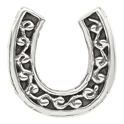 Sterling Silver Horseshoe Bead – view 4