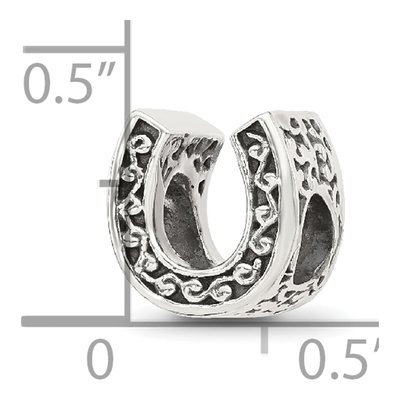 Sterling Silver Horseshoe Bead – view 5