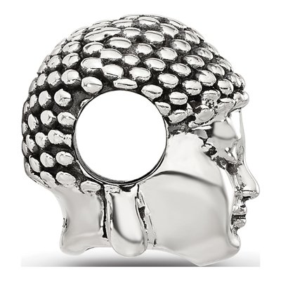 Sterling Silver Buddha Head Bead – view 3