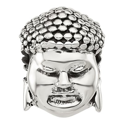 Sterling Silver Buddha Head Bead – view 4