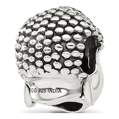 Sterling Silver Buddha Head Bead – view 6