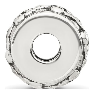 Sterling Silver Scroll Spacer Bead – view 3