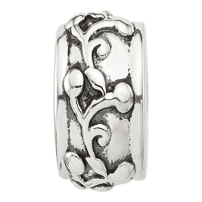 Sterling Silver Scroll Spacer Bead – view 4