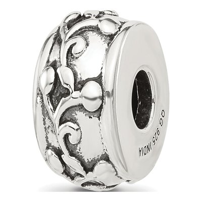 Sterling Silver Scroll Spacer Bead