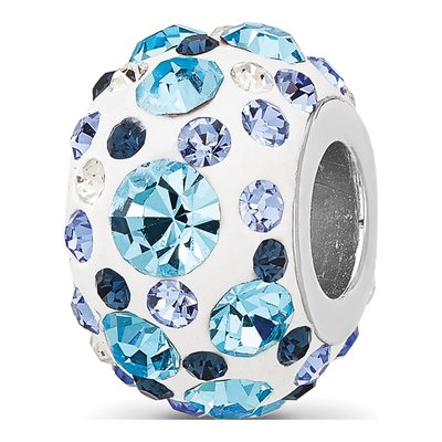 Sterling Silver Crystal Bead