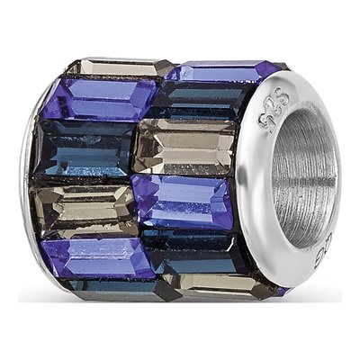 Sterling Silver Crystal Bead