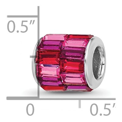 Sterling Silver Crystal Bead – view 6