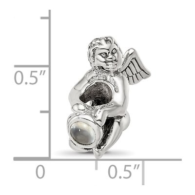 Sterling Silver CZ June Bead – view 8