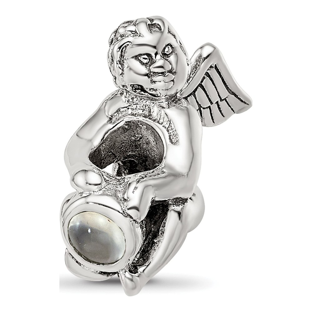 Sterling Silver CZ June Bead